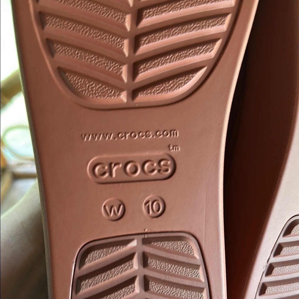 CROCS Platform Slide Sandals in Rosewood - Picture 5 of 10